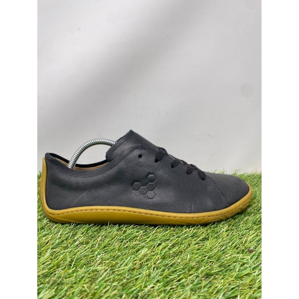 Vivobarefoot Addis Mens Sz 8 EU 41 Black Barefoot Minimalist Shoes Leather